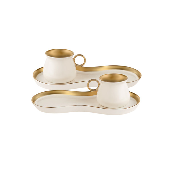 KARACA DELON COFFEE CUPS SET OF 2