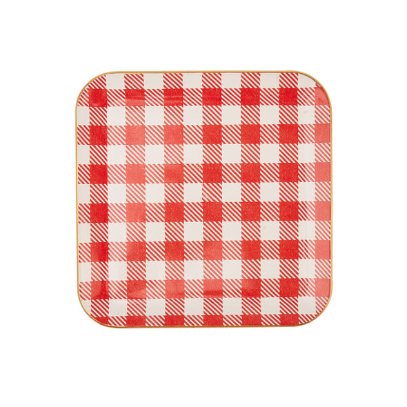 KARACA KIA PREPARATION EKOSE RED  SERVING PLATE