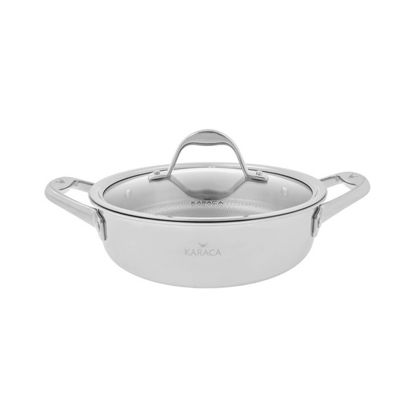 KARACA 3PLY POWER STEEL 24 CM LOW CASSEROLE POT 2,9 LT