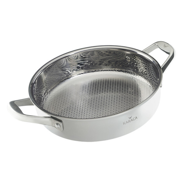 KARACA 3PLY POWER STEEL 30 CM LOW CASSEROLE POT 4,9