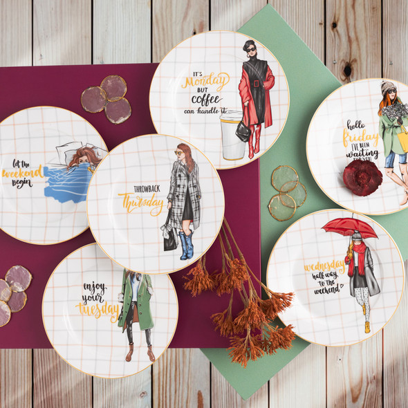 KARACA DAY-AUTUMN 6 PIECES CAKE SET