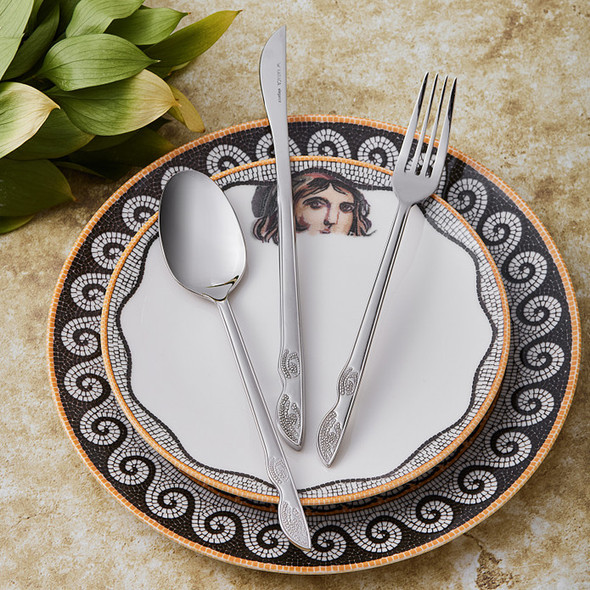 Karaca Zeugma 84 Pcs Cutlery Set for 12 Persons Elegance Boxed