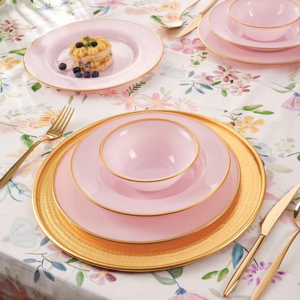 Karaca Retro New 18 Pieces 6 Person Dinnerware Pink