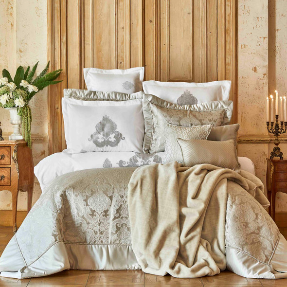 Karaca Home Cornelia Silver 6 Piece Silk Private Bedspread