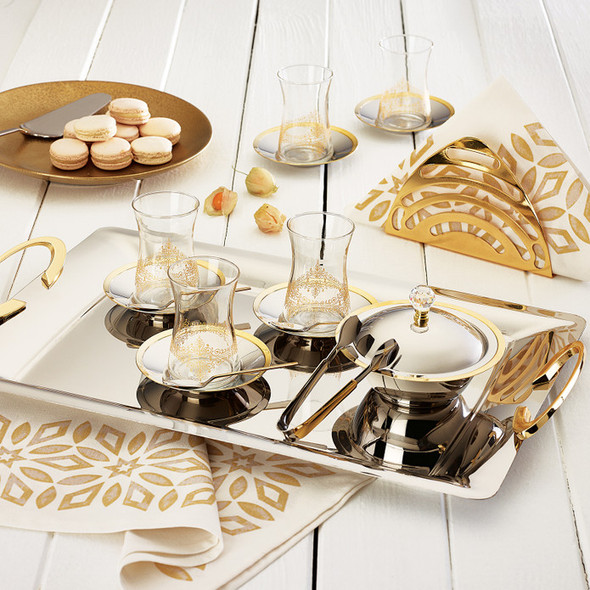 SALACAK GOLD TEA TRAY