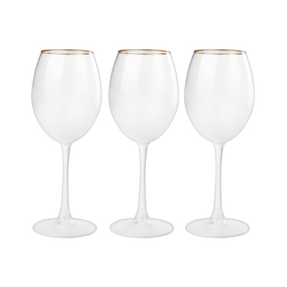 EMS F?RUZE 3 PCS GOBLET WHITE GOLD