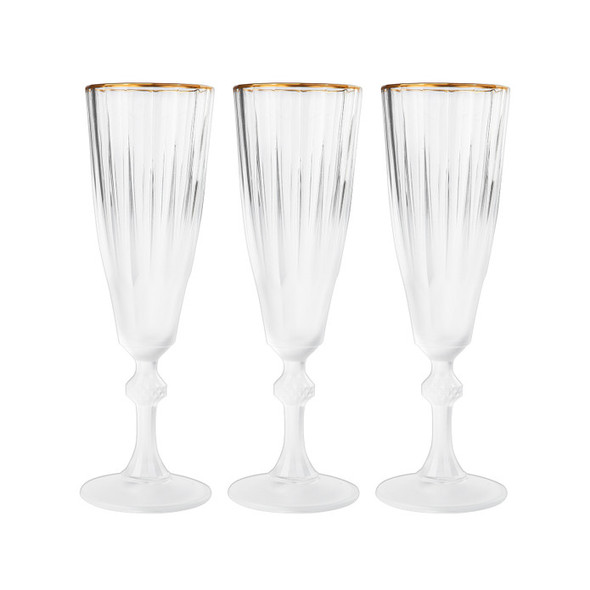 EMS F?RUZE DIAMOND 3 PCS GOBLET WHITE GOLD