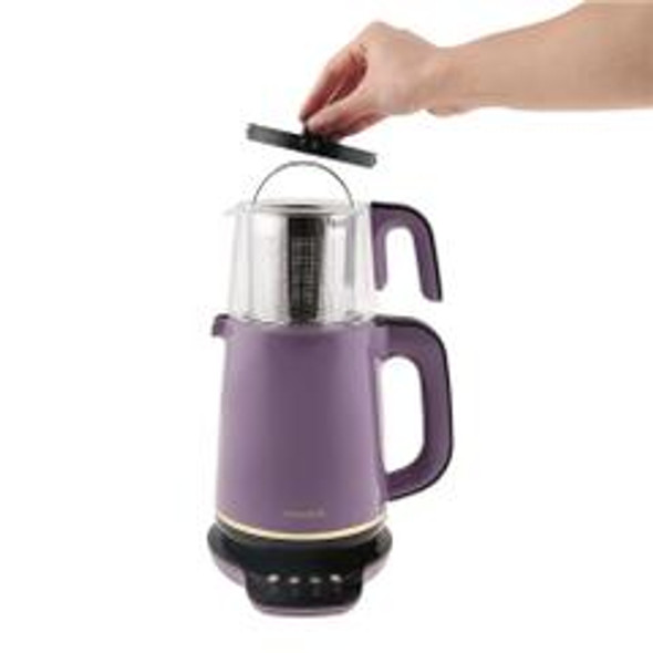 HOMEND ROYALTEA 1763H TALKING TEA MAKER PLASTIC PURPLE GOLD