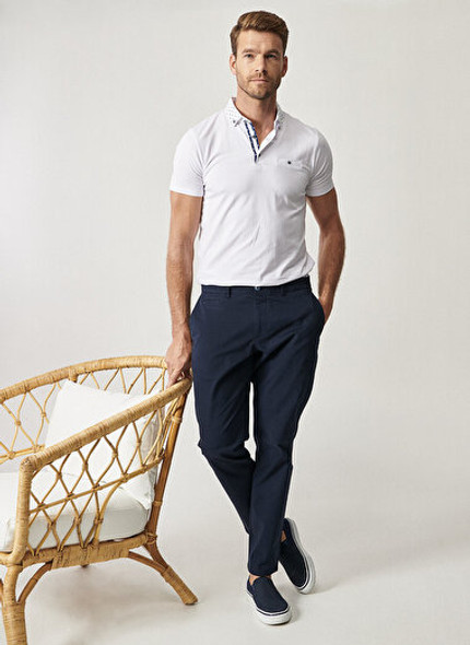 EKSTRA SLIM TROUSERS SIDE POCKET NAVY BLUE