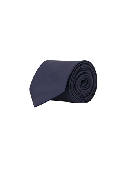 STANDART FIT TIE PLAIN NAVY BLUE