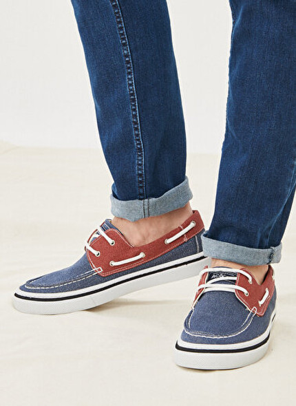 STANDART FIT SHOE CASUAL NAVY BLUE RED