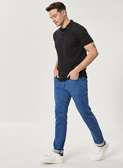 SLIM FIT JEANS NAVY BLUE