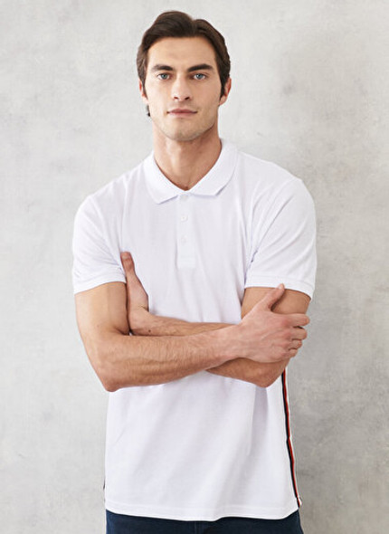 SLIM FIT TSHIRT PLAIN WHITE