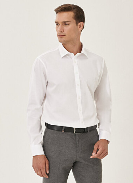 COMFORT FIT SHIRT NON-IRON WHITE