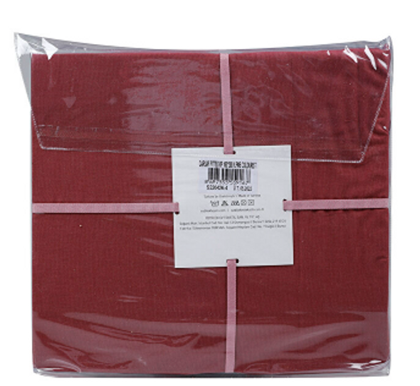 FITTED SHEET 180*200 DARK PINK COLOURIST