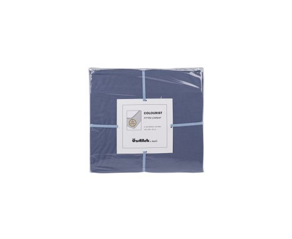 FITTED SHEET 180*200 DARK BLUE COLOURIST