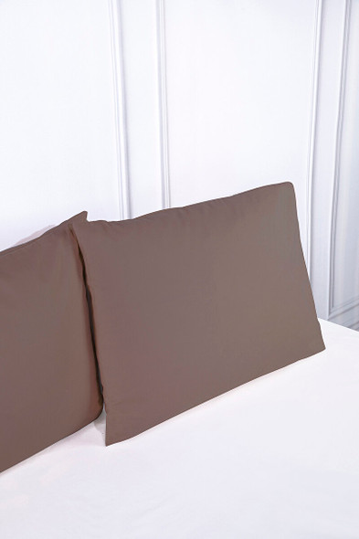 COLOURIST PILLOWCASE 2 PCS DARK BEIGE