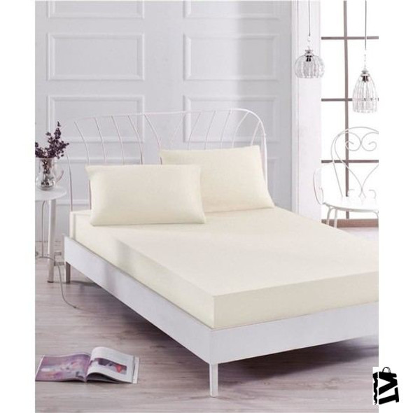 FITTED SHEET & PILLOWCASE 100*200 CREAM TRENDY