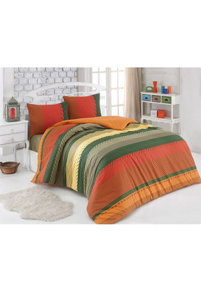 DUVET COVER SET FLORETTA DOUBLE GREEN KAVRAM