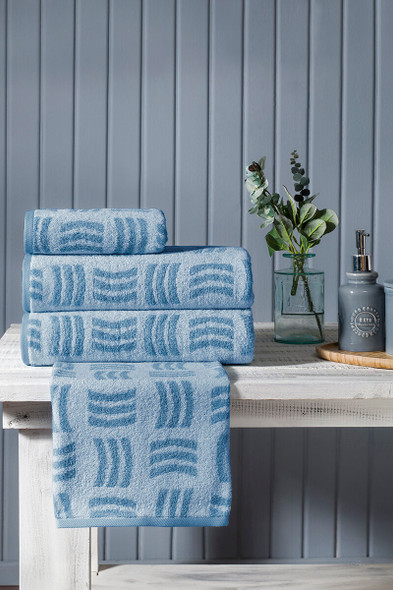 EKO WAVE/BLUE TOWEL 50*85