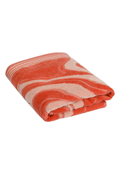 MARBLE/PINK BATH TOWEL 90*150