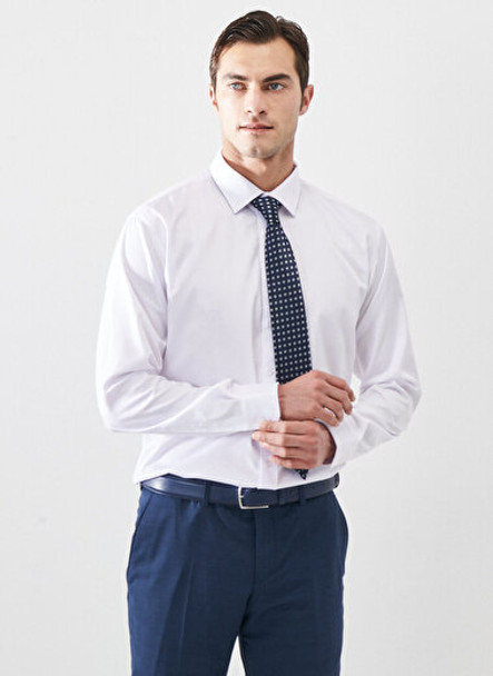 REGULAR FIT SHIRT NON-IRON WHITE