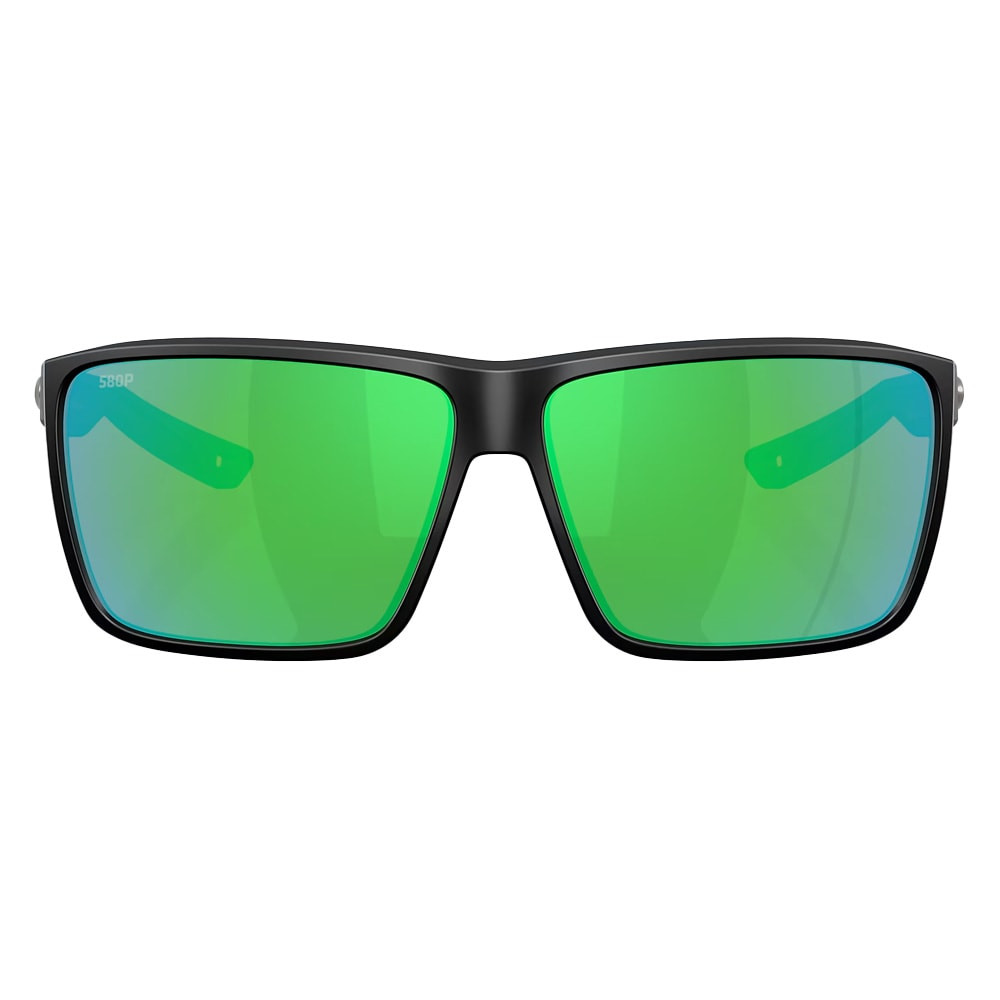 Costa Del Mar Rincon II Matte Black Frame Green Mirror 580P Lens  06S9121-91210564