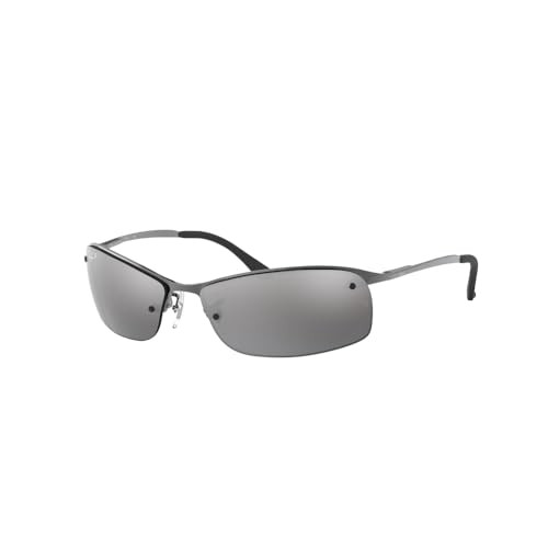 Ray-Ban  Gunmetal Grey Mirror Gradient Silver Polar 0RB3183-0048263