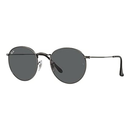 Ray-Ban Round Metal Antique Gunmetal Dark Grey 0RB3447-9229B150