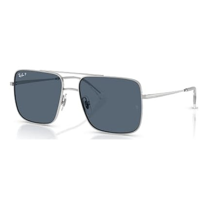 Ray-Ban  Silver Blue Polar 0RB3758-0032V56
