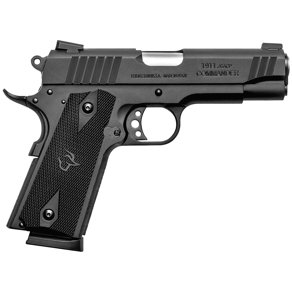 Taurus 1911 Commander .45 ACP 4.25\" Bk/Bk Pistol w/(1)8rd Mag 1-191101COM