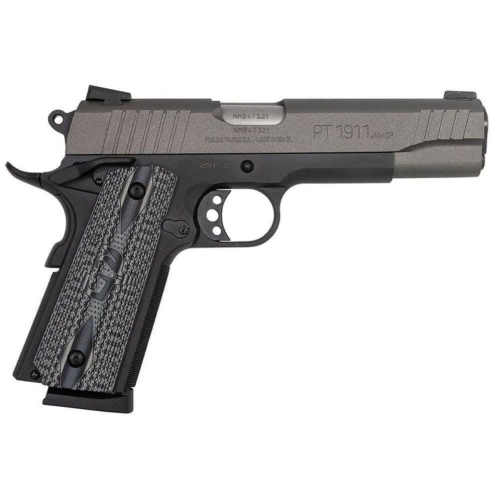 Taurus PT1911 .45 ACP Bk Cerakote Gray VZ Grip 5\" Pistol w/(1)8rd Mag 1-191101G-VZ