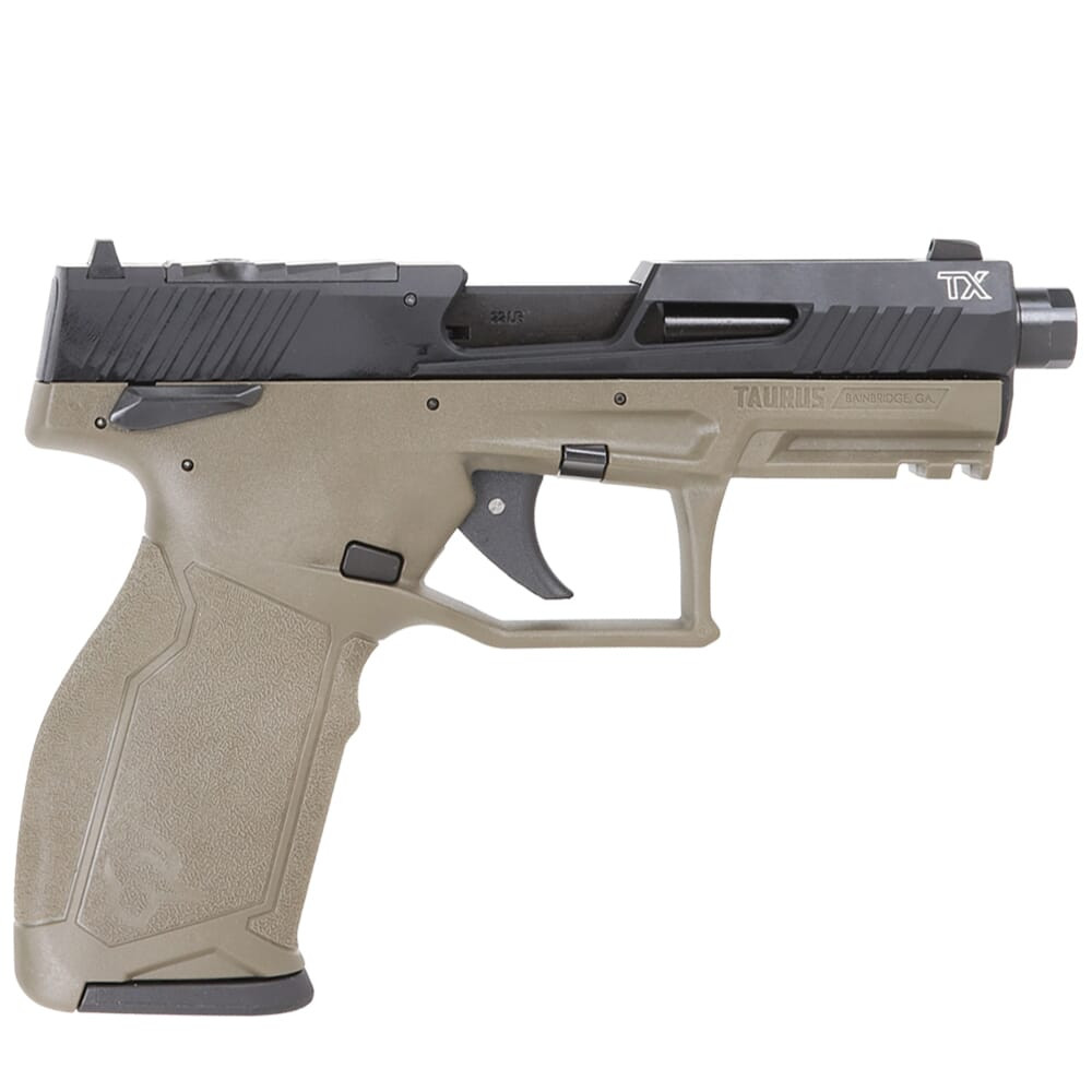 Taurus 2TX22 .22 LR 4.1\" ODG/BK TORO Pistol w/(1) 16rd Mag & (1) 22rd 1-2TX22P141O