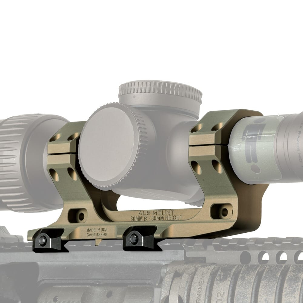 Reptilia AUS 30mm 1.54" Clear Anodized Scope Mount 100-118