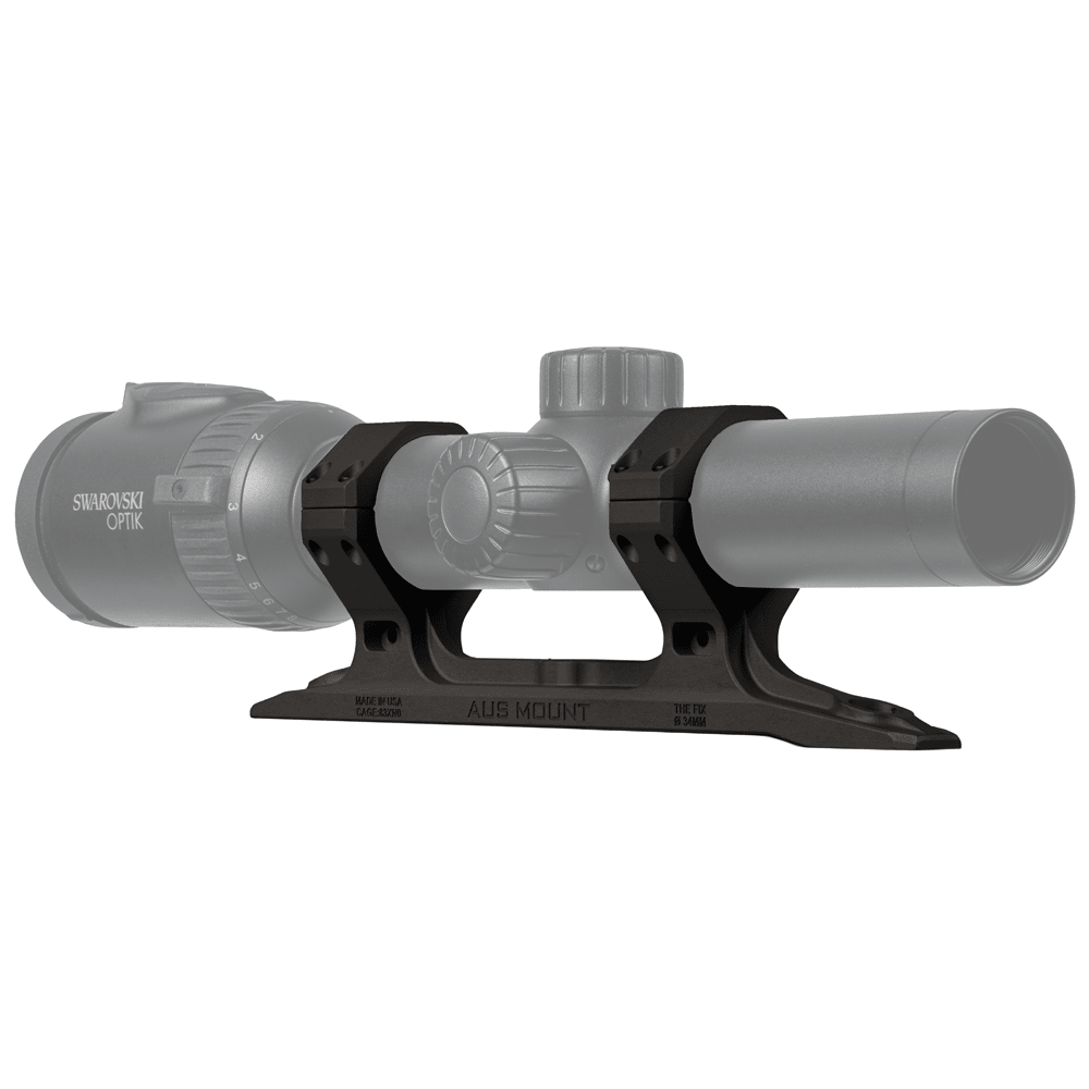 Q, LLC. Reptilia 34mm Diameter Direct The FIX Black AUS Direct Optic Mount 100-322