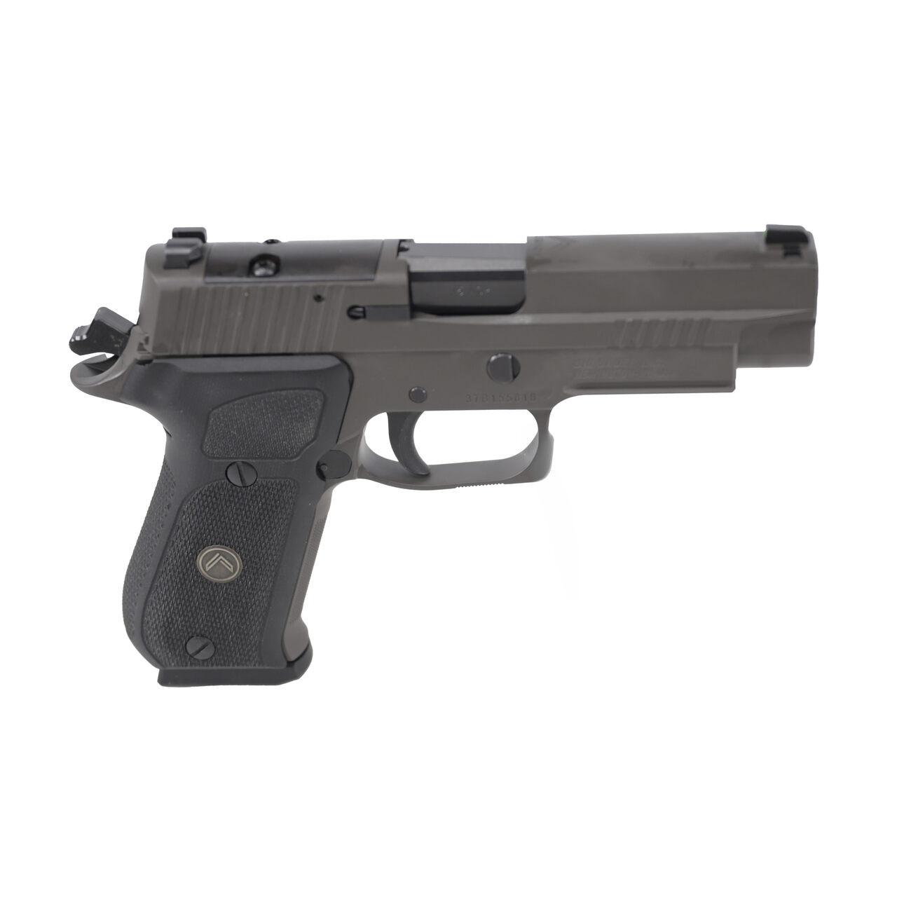 Sig Sauer P220 Full Size MA Compliant P220 .45 ACP 4.4\" Bbl Leg Gry DA/SA XRAY3 Black G10 Grip SRT Pistol w/(3)8rd Steel Mags 220RM-45-LEGION-R2
