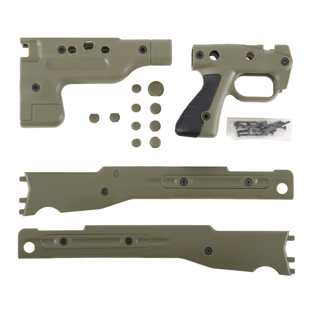 Accuracy International Stocksides Sets for AT Style Rifles/AICS Kits Sage Green 26965GR