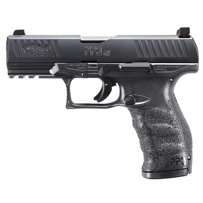 Walther PPQ M2 .45 ACP 4.25" Black 12 round Pistol w/ 2 Mags and XS F8 Night Sights 2807076TNS