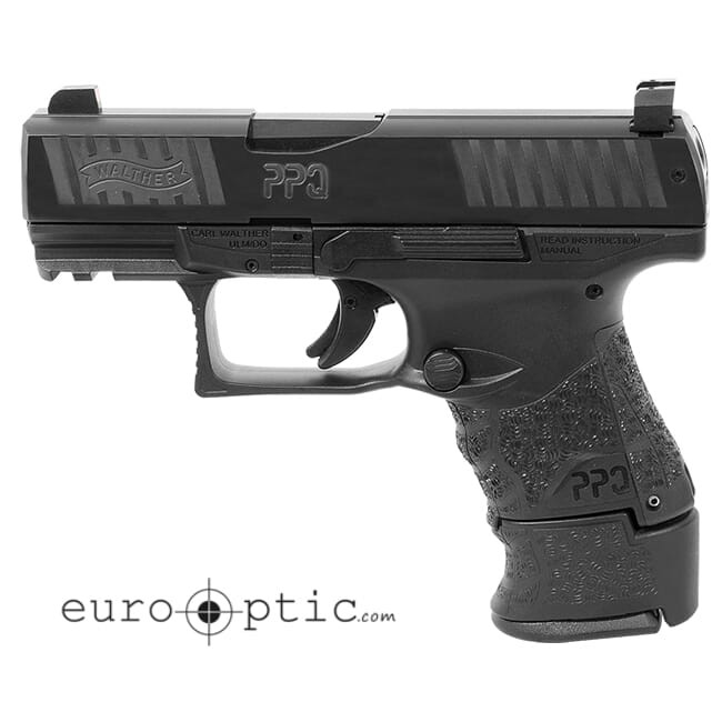 Walther PPQ M2 SC 9mm Black 10/15 round Pistol w/ 2 Mags and XS F8 Night Sights 2815249TNS