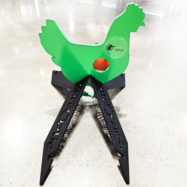 Precision Targets 3/8\" Life-Size Chicken w/Reactive Vitals & Stand 3-8-LSCRVS