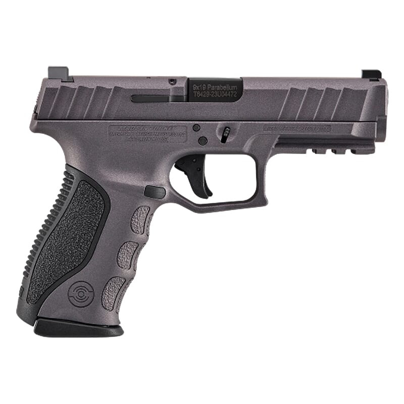 Stoeger STR-9 Mid-Size 9mm 4.1"Bbl Tungsten 15+1 Striker-Fired Pistol w/(2) 15rd Mags, Meprolight Sight & (3) Addt'l Backstraps 317A24