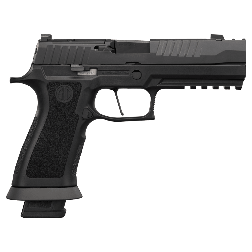 Sig Sauer 320XF-9-MOD 9mm 3.9"Bbl Full Size Stainless Steel Frame w/ Hogue Wrapter Grip Tritium Sights 3x21rnd Mags Black Pistol 320XF-9-MOD