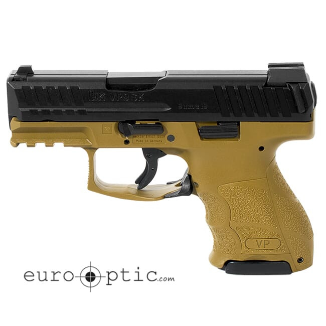 HK VP9SK Subcompact 9mm FDE (3) 10rd Magazines & Night Sights 81000096