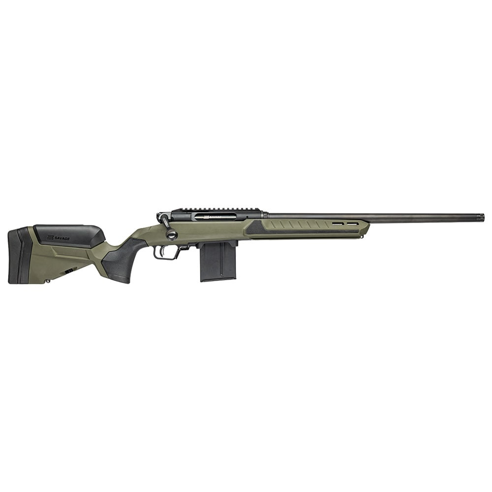 Savage Arms SPR Impulse Core Predator 6.5 Creedmoor 20\" (50.8 cm) 1:8\" Bbl 10rd Synth Black Ink/Hunter Green RH Full Bolt Action Rifle 32868