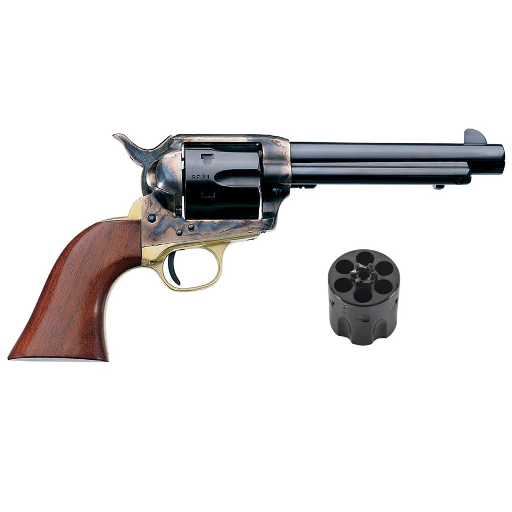 Uberti 1873 Cattleman II Brass Dual Cylinder 9mm/.357 Mag 5.5\" Bbl 6rd Revolver w/Retractable Firing Pin 356212