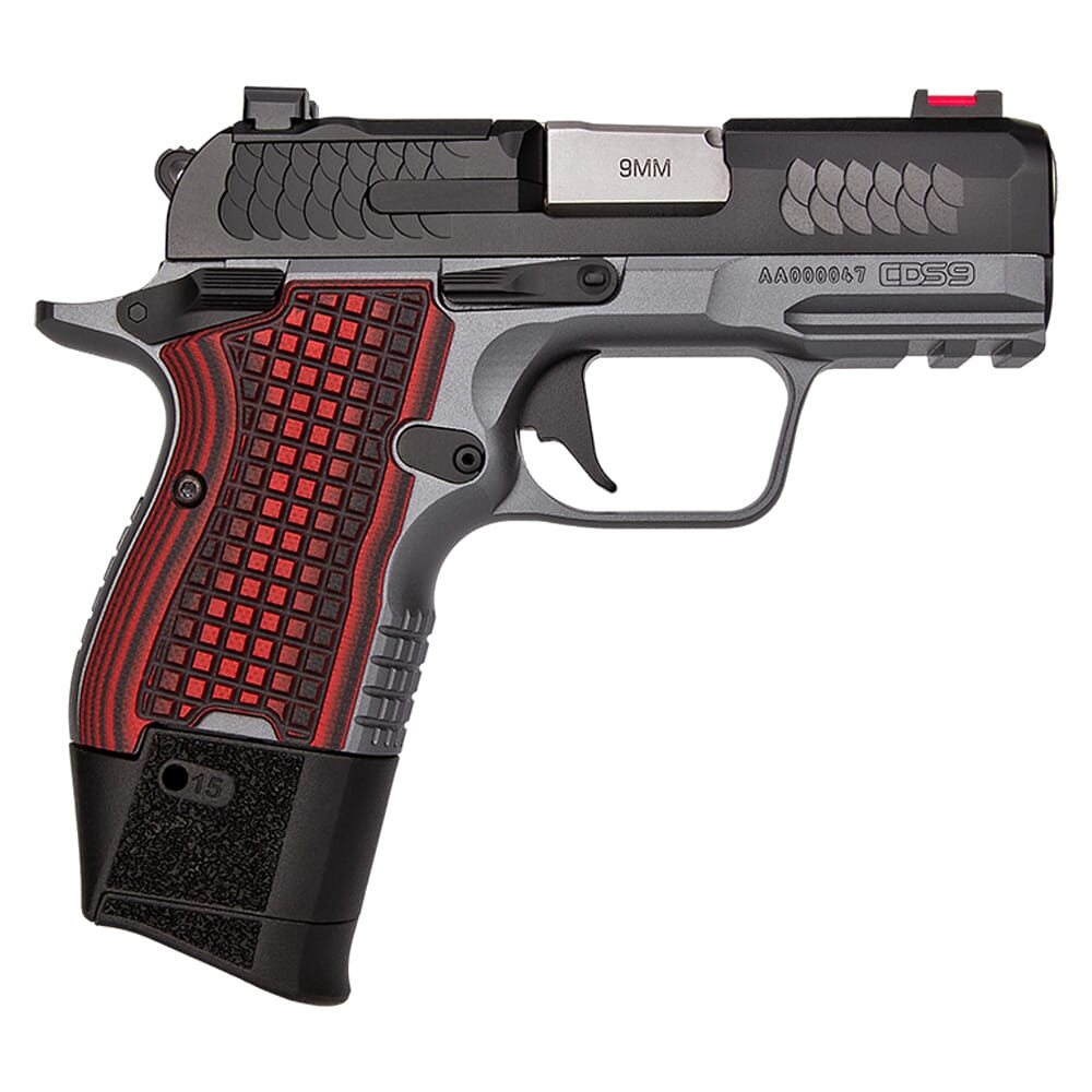 Kimber CDS9 Rail 9mm 13rd/15rd 3.18" Bbl Optics Ready Black/Gray Pistol 3600003