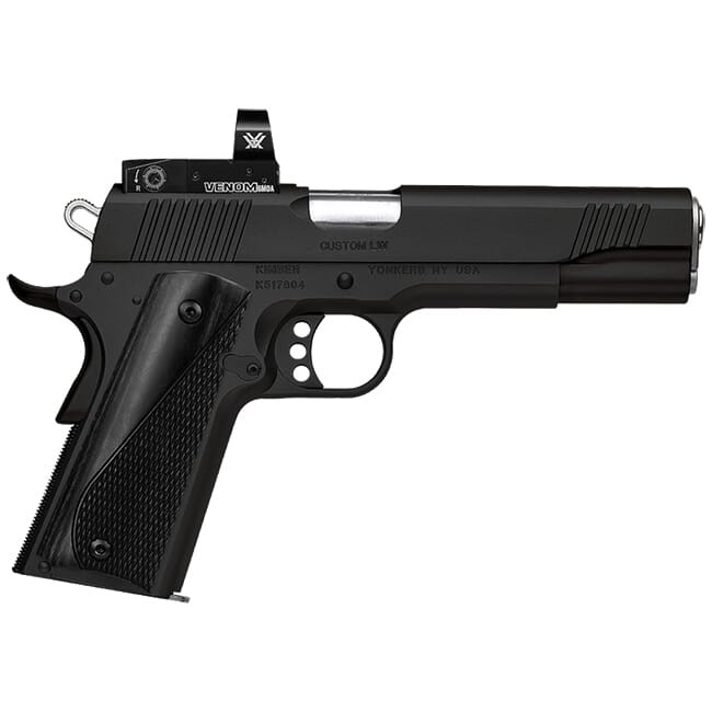 Kimber Custom LW .45 ACP 8rd Black Pistol w/ Vortex Venom 6 MOA Red Dot Installed 3700642