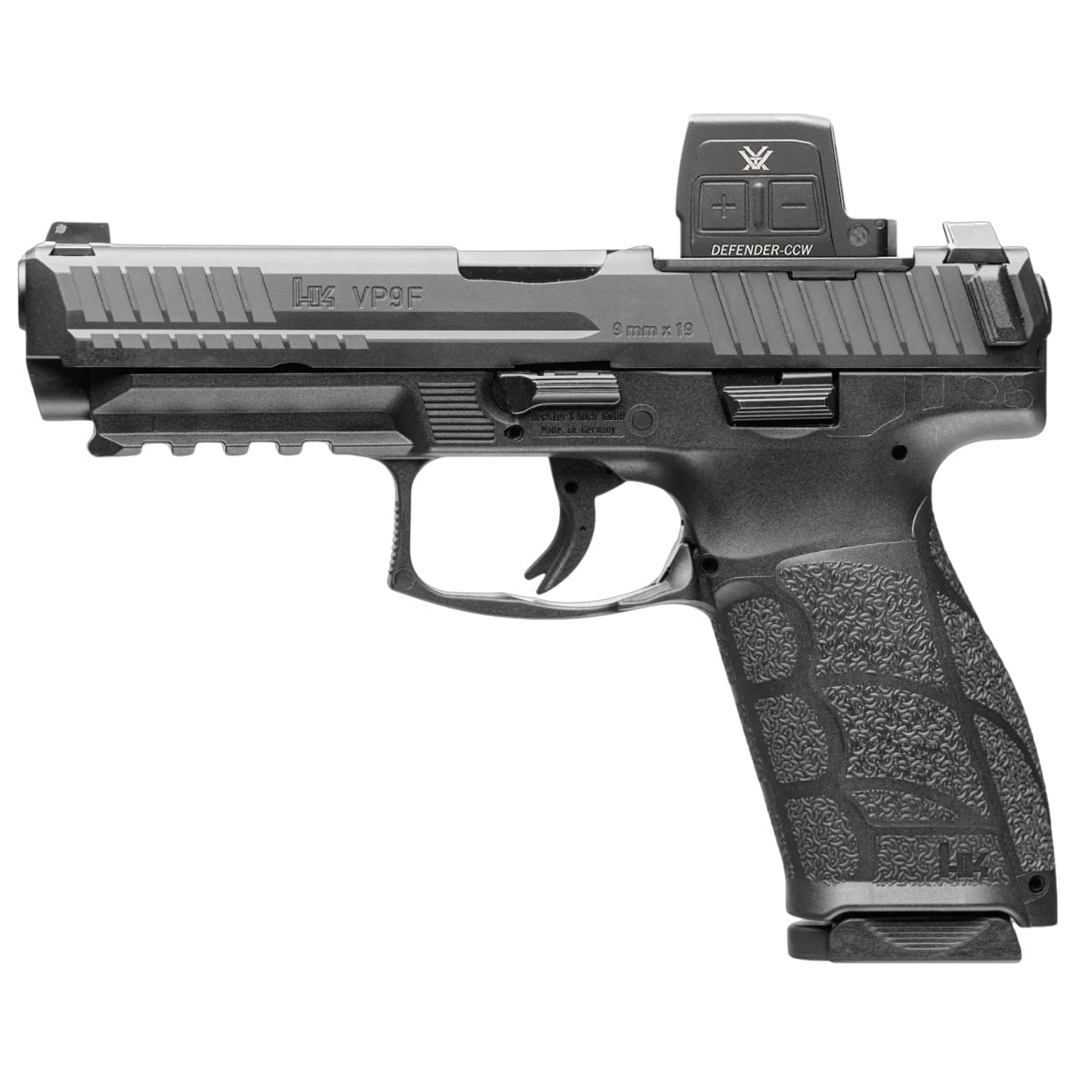 HK VP9A1 F Full Size 9mm 4.5" Bbl Optics Equipped VTX CCW Enclosed Handgun w/(2) 15rd Mags 81001351