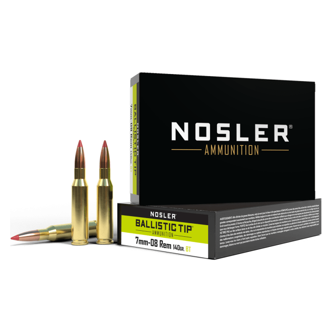 Nosler Ballistic Tip BTA - 7mm-08 Rem 140g BT SP (20ct) Ammunition 40059