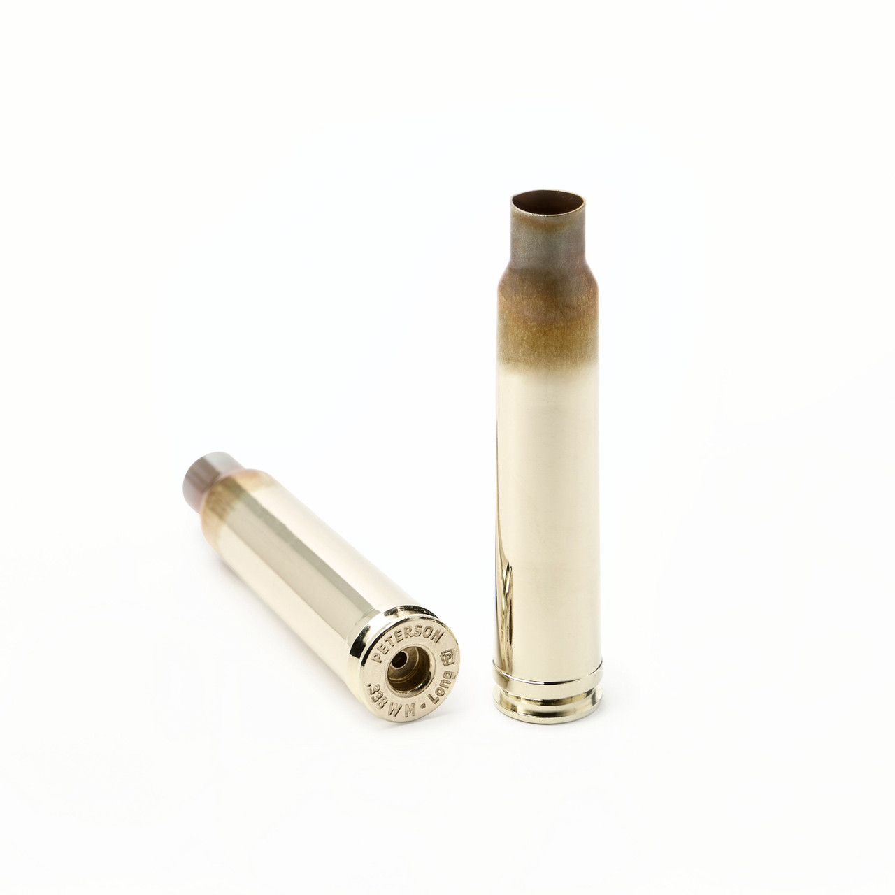 Peterson Brass .338 Win Mag Long Brass Rifle Casings Bulk Box of 250 40086P